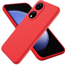 Защитный чехол Deexe Silicone Case для Honor X7b - Red: фото 1 из 8