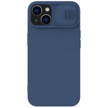 Защитный чехол NILLKIN CamShield Silky Magnetic Silicone Case для Apple iPhone 14 Plus - Blue: фото 1 из 14