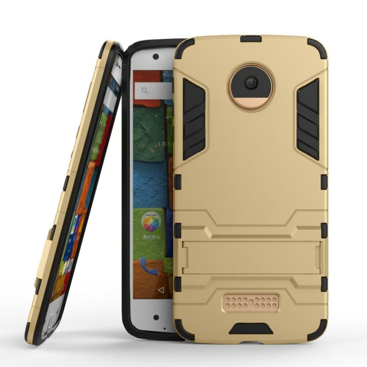 Захисний чохол UniCase Hybrid для Motorola Moto Z - Gold: фото 2 з 6