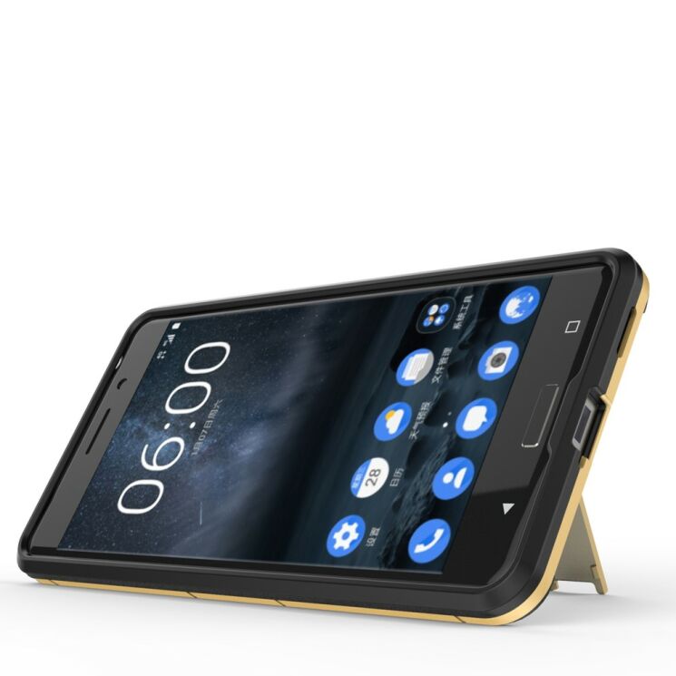 Защитный чехол UniCase Hybrid для Nokia 6 - Silver: фото 6 из 11