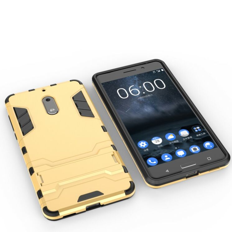 Защитный чехол UniCase Hybrid для Nokia 6 - Silver: фото 9 из 11
