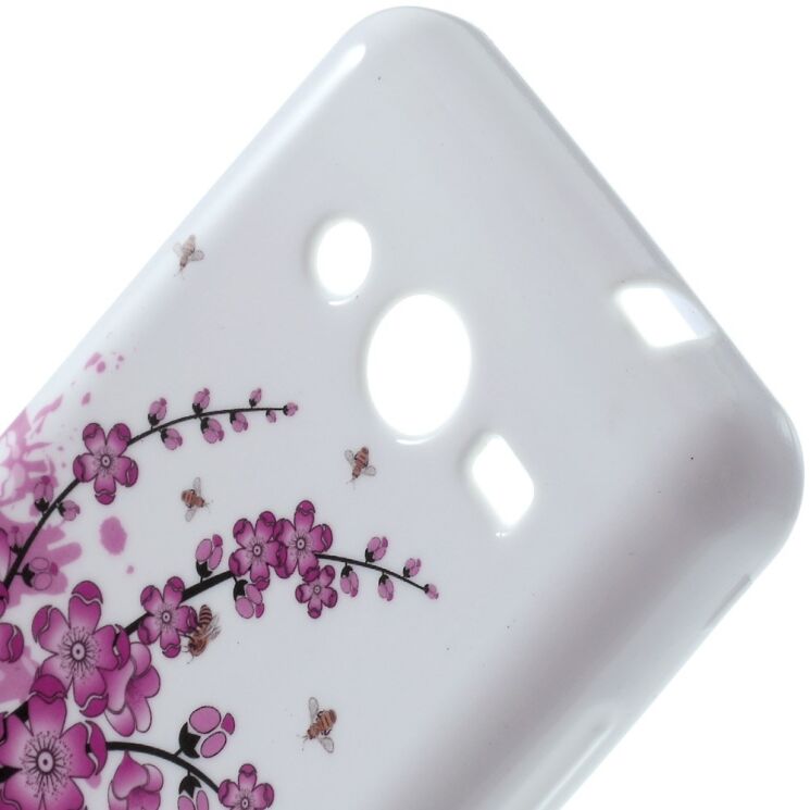 Силиконовая накладка Deexe Flower Pattern для Samsung Core 2 (G355) - Flower Pattern: фото 5 из 6