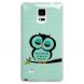 Силиконовая накладка Deexe Owl Pattern для Samsung Galaxy Note 4 - Sleepy Owl (GN4-4417E). Фото 1 из 4