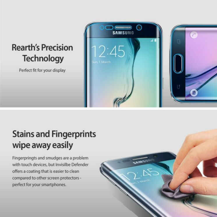Комплект пленок RINGKE Invisible Defender для Samsung Galaxy S6 Edge: фото 4 з 7