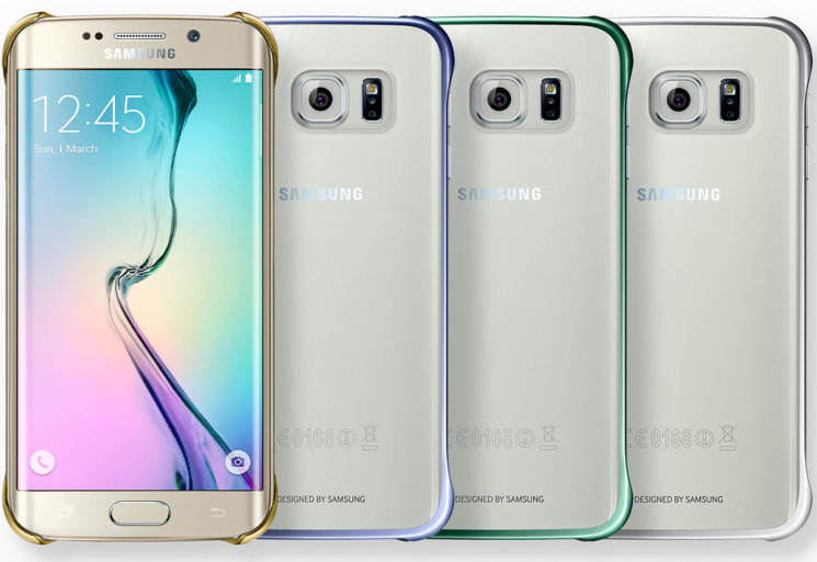 Захисна накладка Clear Cover для Samsung S6 EDGE (G925) EF-QG925BBEGRU - Gold: фото 3 з 3
