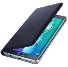 Чохол Flip Wallet для Samsung Galaxy S6 edge+ (EF-WG928PBEGWW) - Black: фото 1 з 5