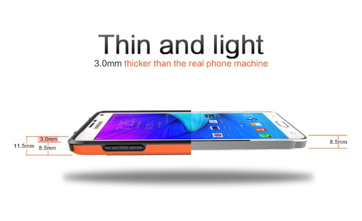 Захисний бампер NILLKIN Armor-Border Series для Samsung Galaxy Note 4 (N910) Orange: фото 8 з 16