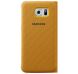 Чехол Flip Wallet Fabric для Samsung S6 (G920) EF-WG920BBEGRU - Yellow (S6-2412Y). Фото 2 из 4