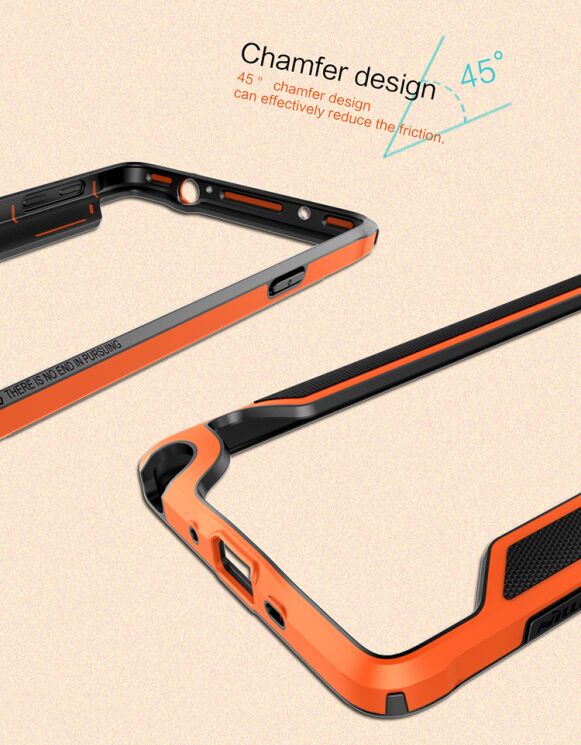 Захисний бампер NILLKIN Armor-Border Series для Samsung Galaxy Note 4 (N910) Orange: фото 13 з 16