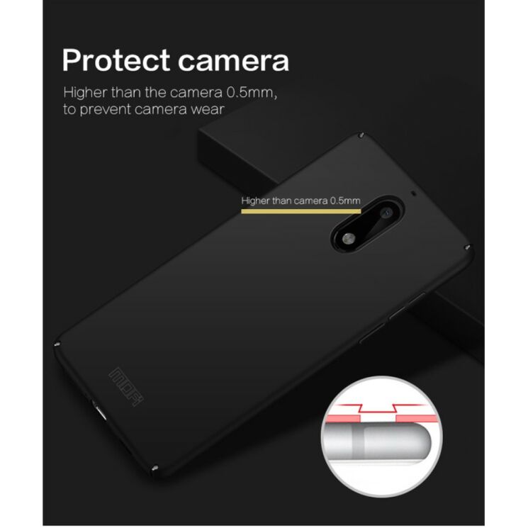 Пластиковий чохол MOFI Slim Shield для Nokia 6 - Black: фото 7 з 10