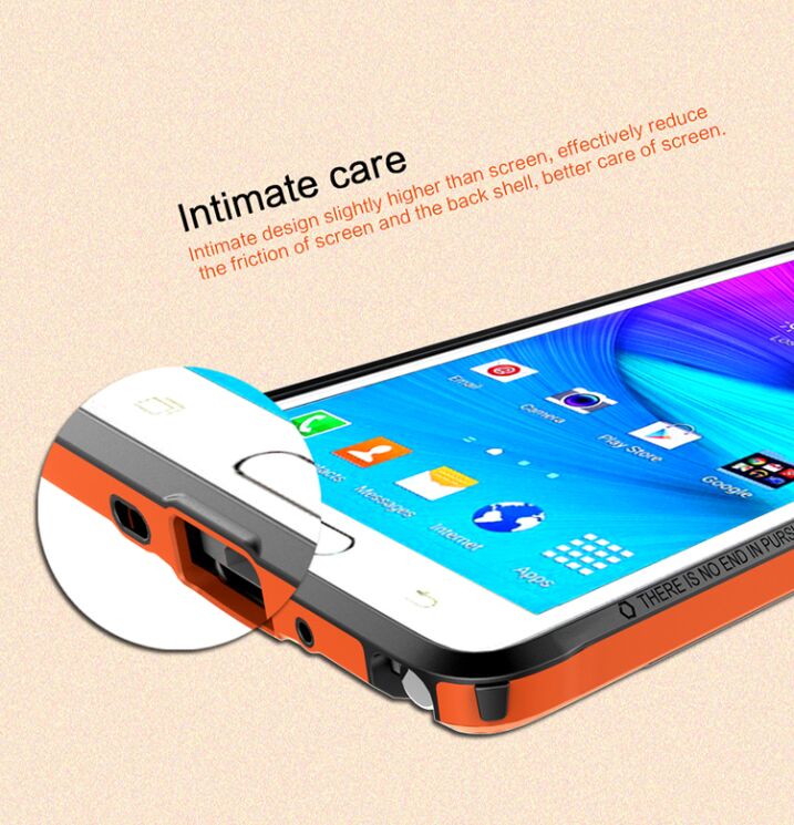 Защитный бампер NILLKIN Armor-Border Series для Samsung Galaxy Note 4 (N910) Orange: фото 11 из 16