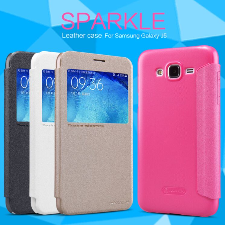 Чохол NILLKIN Sparkle Series для Samsung Galaxy J5 (J500) - Red: фото 8 з 16