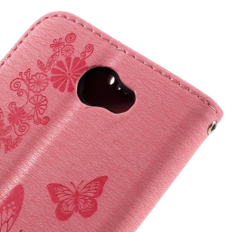 Чехол-книжка Deexe Butterfly Style для Huawei Y5 II - Pink: фото 8 из 11