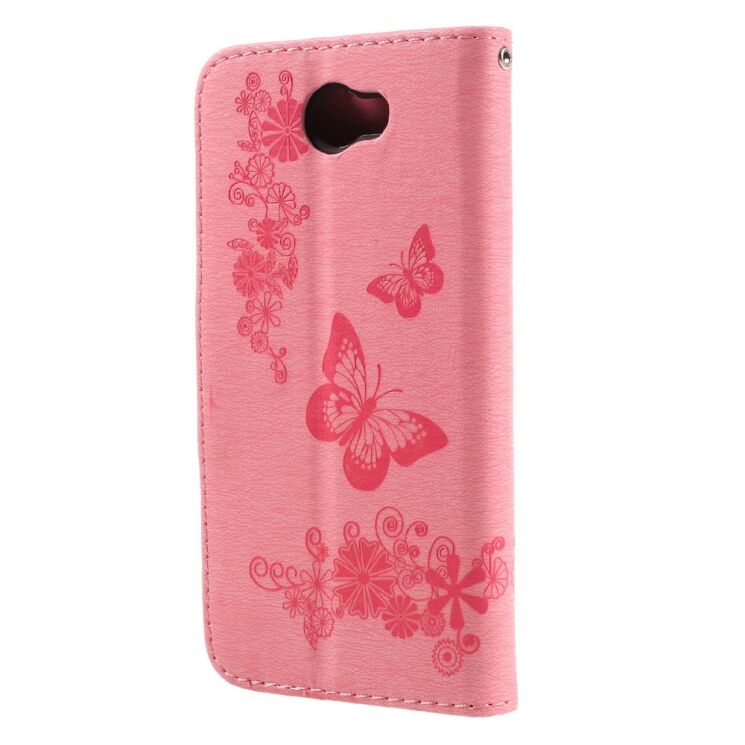 Чехол-книжка Deexe Butterfly Style для Huawei Y5 II - Pink: фото 2 из 11