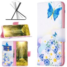 Чехол-книжка Deexe Color Wallet для Infinix Note 11 (X663B) / Note 12 (X663) - Flower Butterfly: фото 1 из 7