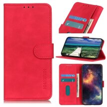 Чохол-книжка KHAZNEH Retro Wallet для Samsung Galaxy A03 Core (A032) - Red: фото 1 з 12