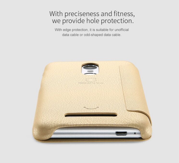 Чехол LENUO LeDream для Xiaomi Redmi Note 3 Pro Special Edition - Gold: фото 12 из 14