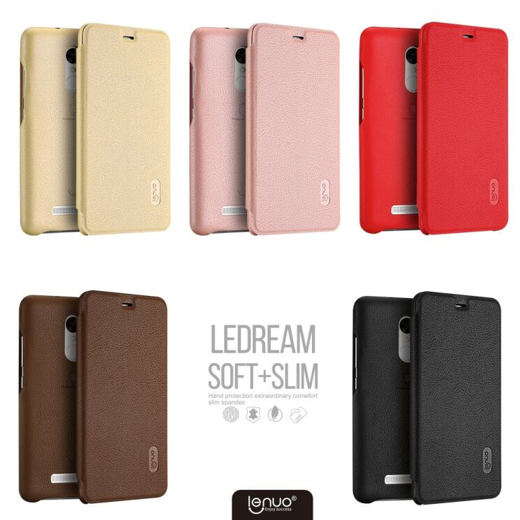 Чохол LENUO LeDream для Xiaomi Redmi Note 3 Pro Special Edition - Brown: фото 5 з 14
