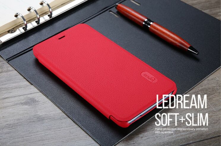 Чохол LENUO LeDream для Xiaomi Redmi Note 3 Pro Special Edition - Red: фото 7 з 14