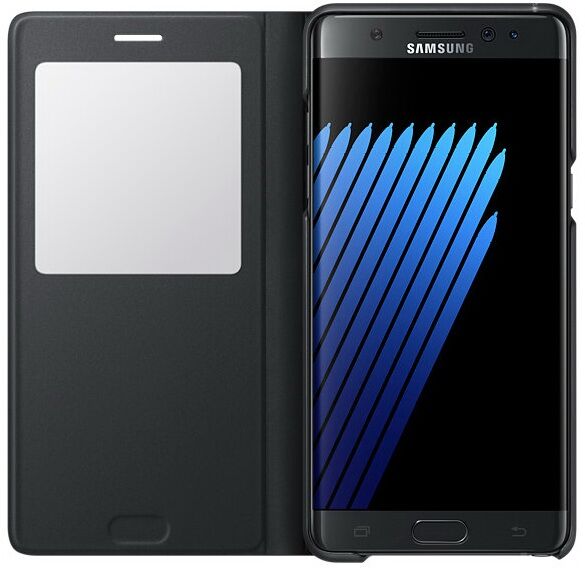 Чехол S View Standing Cover для Samsung Galaxy Note 7 EF-CN930PBEGRU - Black: фото 4 из 10
