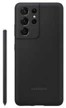 Чохол Silicone Cover with S Pen для Samsung Galaxy S21 Ultra (G998) EF-PG99PTBEGRU - Black: фото 1 з 4