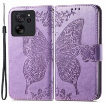 Чехол UniCase Butterfly Pattern для Xiaomi 13T / 13T Pro - Light Purple: фото 1 из 9