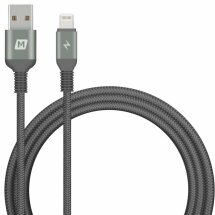 Дата-кабель MOMAX Elite Link MFI Lightning 8pin (1.2M) - Grey: фото 1 з 13