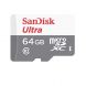 Карта памяти SANDISK microSDHC 64GB Ultra Class 10 UHS-I 48MB/s + SD адаптер (MC-0614). Фото 2 из 2