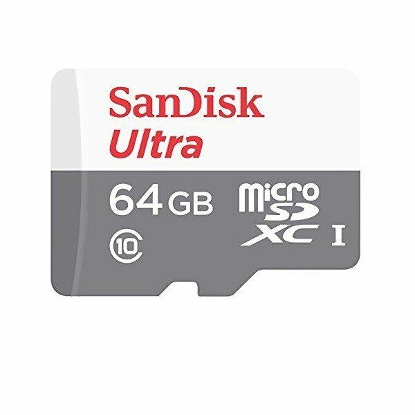 Карта памяти SANDISK microSDHC 64GB Ultra Class 10 UHS-I 48MB/s + SD адаптер: фото 2 из 2