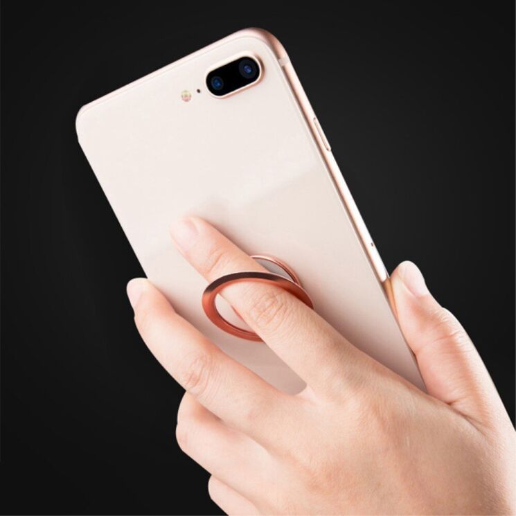 Кольцо-держатель для смартфона Deexe Ultra-Thin Ring Holder - Rose Gold: фото 3 из 9
