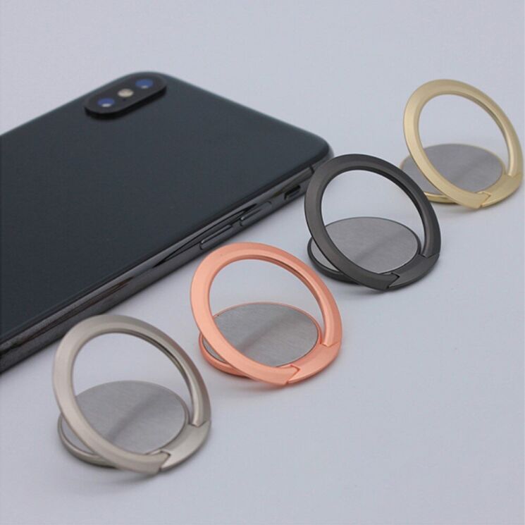 Кольцо-держатель для смартфона Deexe Ultra-Thin Ring Holder - Silver: фото 9 из 9