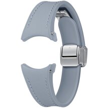 Оригінальний ремінець D-Buckle Hybrid Eco-Leather Band (S/M) для Samsung Galaxy Watch 4 / 4 Classic / 5 / 5 Pro / 6 / 6 Classic (ET-SHR93SLEGEU) - Blue: фото 1 з 4