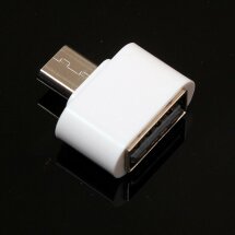OTG-адаптер Deexe Portable MicroUSB to USB - White: фото 1 з 12