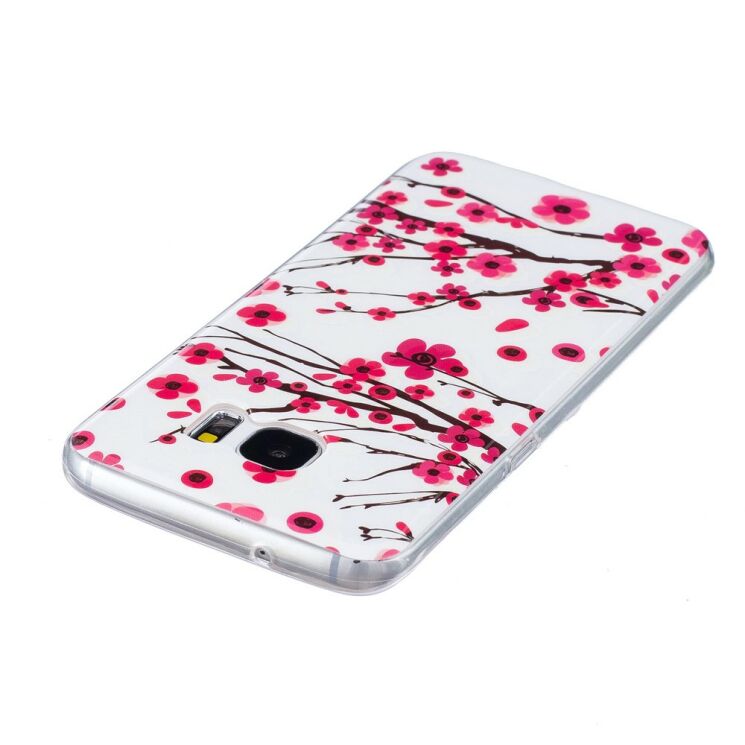 Силіконовий (TPU) чохол Deexe LumiCase Samsung Galaxy S7 edge (G935) - Cherry Blossom: фото 4 з 6