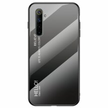 Защитный чехол Deexe Gradient Color для Realme 6 / 6s - Black / Grey: фото 1 из 8