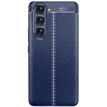 Защитный чехол Deexe Leather Cover для Samsung Galaxy S23 Plus - Blue: фото 1 из 5