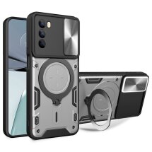 Захисний чохол Deexe Magnetic Space для Motorola Moto G62 - Silver: фото 1 з 9