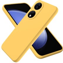 Защитный чехол Deexe Silicone Case для Honor X7b - Yellow: фото 1 из 8