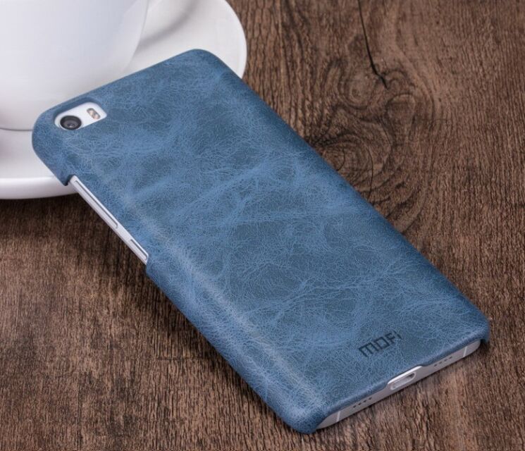 Захисний чохол MOFI Leather Back для Xiaomi Mi5 - Dark Blue: фото 2 з 8