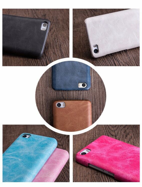 Защитный чехол MOFI Leather Back для Xiaomi Mi5 - Dark Blue: фото 4 из 8