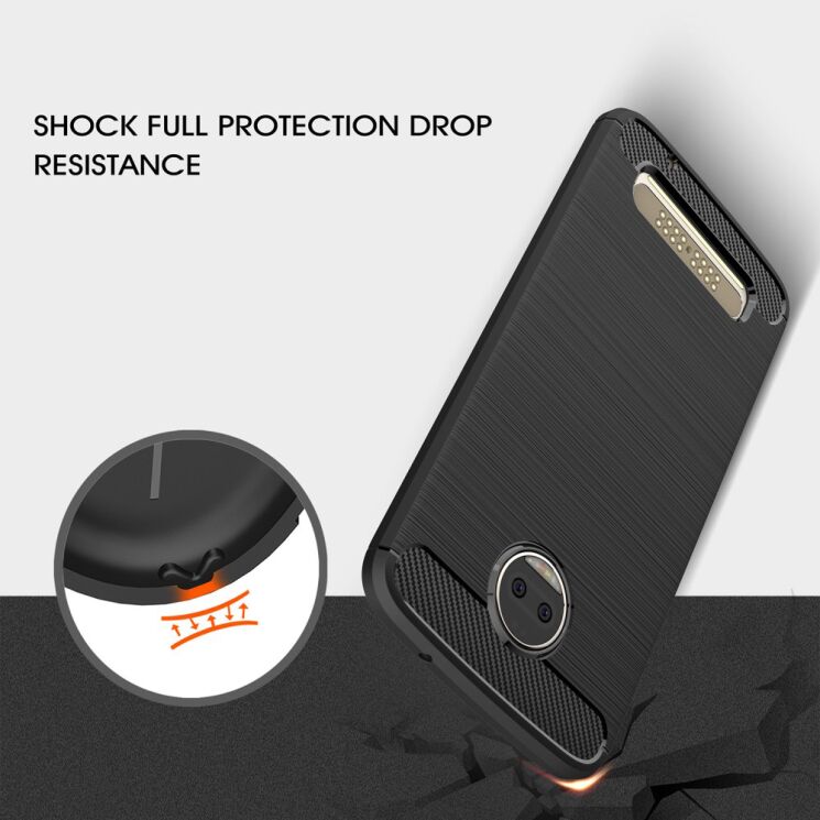 Защитный чехол UniCase Carbon для Motorola Moto Z2 - Black: фото 8 из 8