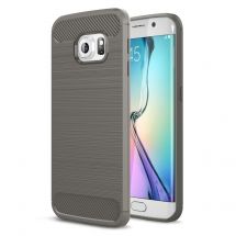 Защитный чехол UniCase Carbon для Samsung Galaxy S6 edge (G925) - Gray: фото 1 из 9