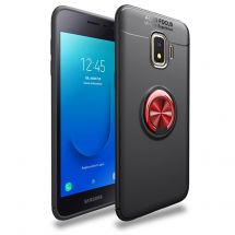 Захисний чохол UniCase Magnetic Ring для Samsung Galaxy J2 Core (J260) - Black / Red: фото 1 з 9