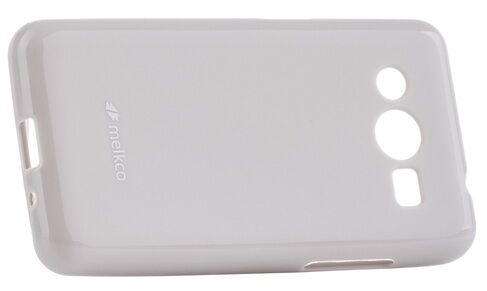Силиконовая накладка Melkco Poly Jacket для Samsung Galaxy Core 2 (G355) - Gray: фото 3 з 5