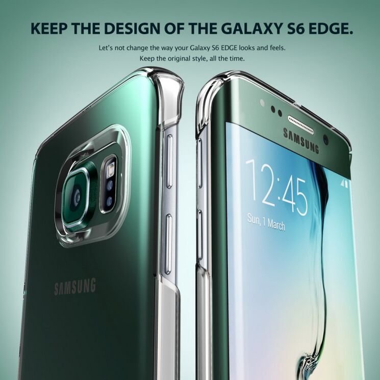 Чохол Ringke SLIM для Samsung Galaxy S6 edge (G925) - Transparent: фото 6 з 6