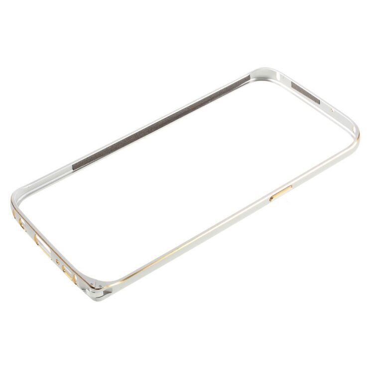 Бампер LOVE MEI Buckle Metal для Samsung Galaxy S7 edge (G935) - Silver: фото 4 из 8