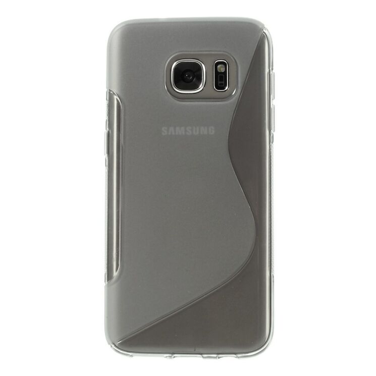 Силиконовая накладка Deexe S Line для Samsung Galaxy S7 (G930) - Gray: фото 2 из 6