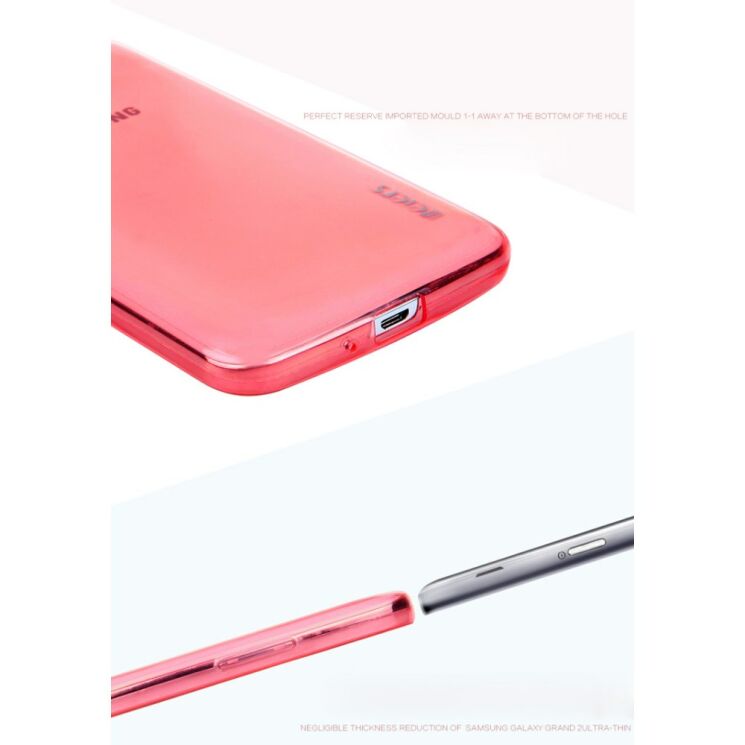 Силиконовая накладка Leiers Thin Ice Series 0.5mm для Samsung Galaxy Grand 2 (G7102) - Red: фото 8 з 10