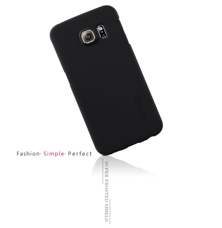 Пластиковая накладка NILLKIN Frosted Shield для Samsung Galaxy S6 edge (G925) - Black: фото 9 з 16