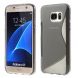 Силиконовая накладка Deexe S Line для Samsung Galaxy S7 (G930) - Gray (115222H). Фото 1 из 6